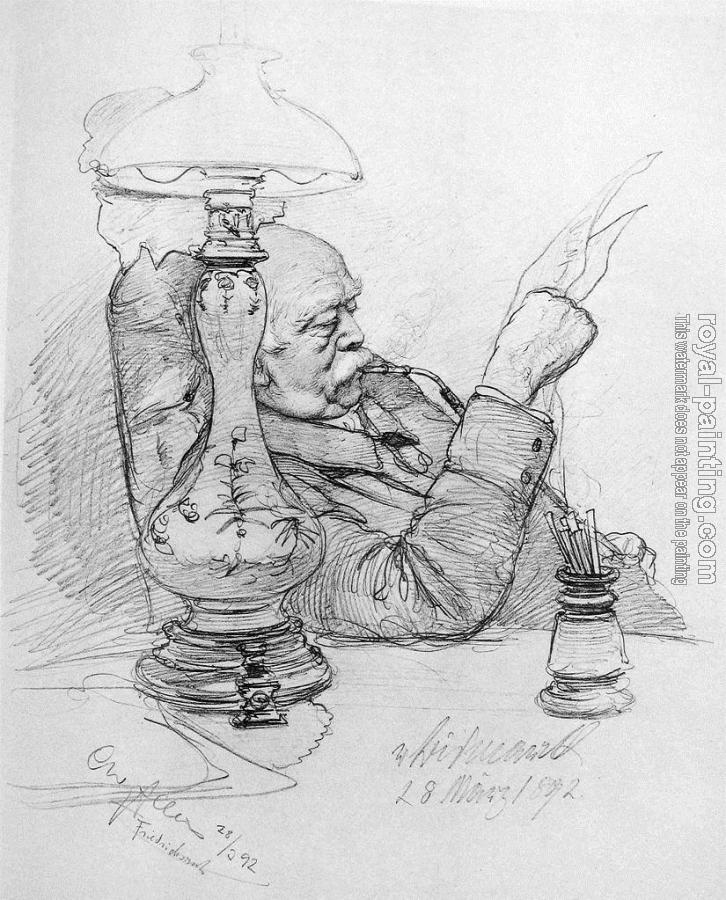 Christian Wilhelm Allers : Portrait of Otto von Bismarck